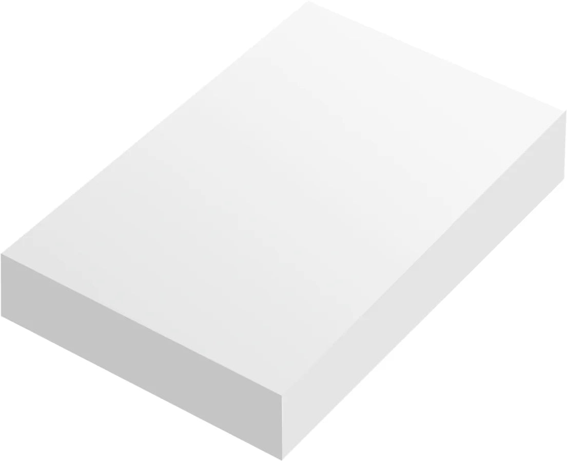 Encimera de baño con faldón Stillo Nival 600x460mm blanco mate