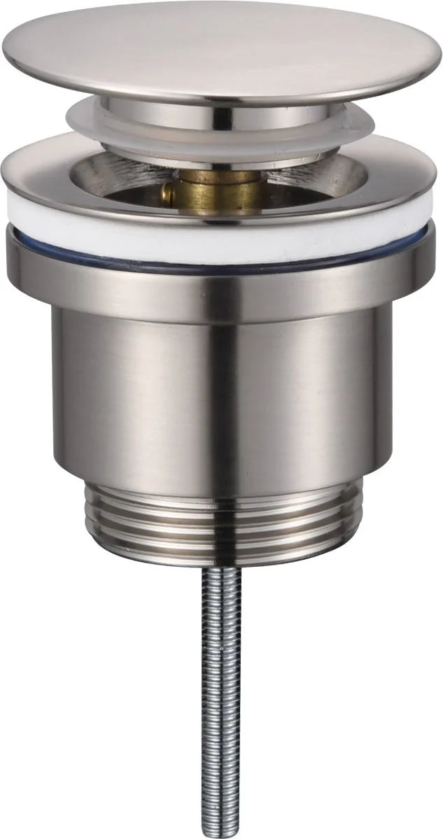 Válvula desagüe lavabo / bidet Stillo Plano 65x1 1/4" click - clack apariencia Acero Inoxidable