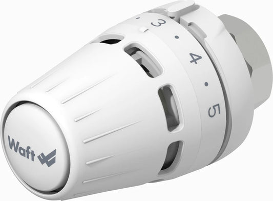 Cabezal termostático Waft V2 M30 x 1.5 sensor líquido blanco 6-28°C