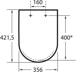 Asiento de inodoro Roca Meridian
