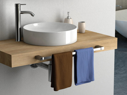 Encimera de baño hidrófuga, con faldón Stillo Volare 1000x460mm roble natural