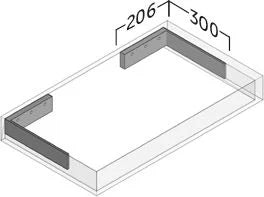 Encimera de baño hidrófuga, con faldón Stillo Volare 1000x460mm roble natural