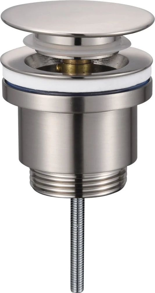 Válvula desagüe lavabo / bidet Stillo Plano 65x1 1/4" click - clack apariencia Acero Inoxidable