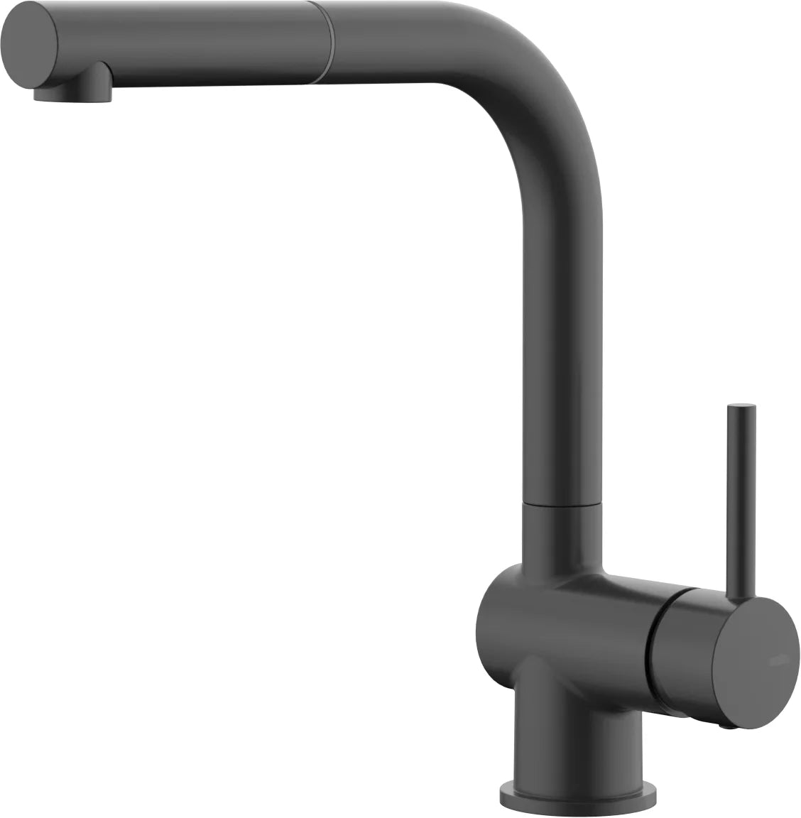 Grifería de fregadero Stillo Zeus extra alta monomando extraíble 1 jet negro